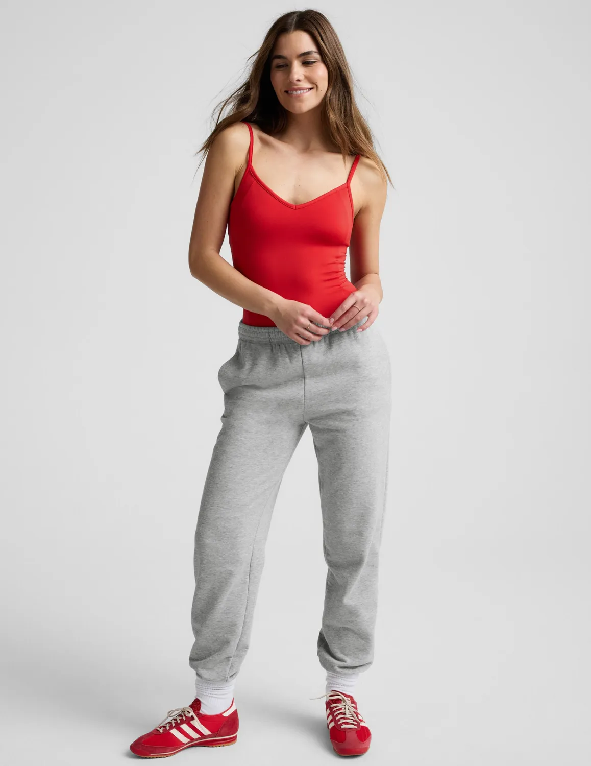Beyond Yoga Pristine Bodysuit body Chili Red inbyggd BH