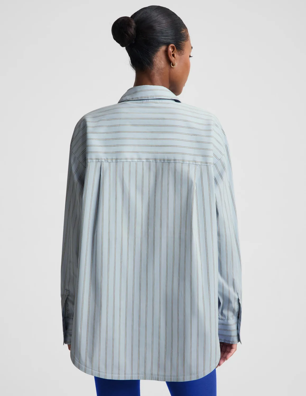 Beyond Yoga Forever Favorite skjorta Cloud Drift Stripe oversize