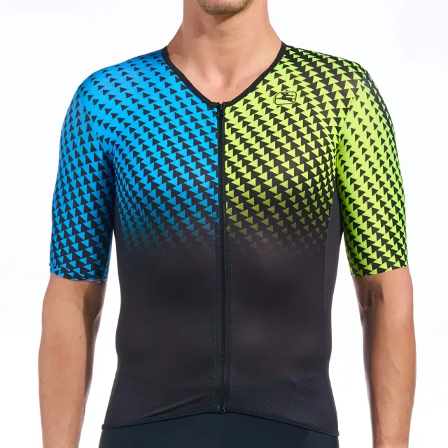 Giordana Vero Pro tritopp blue yellow aerodynamisk