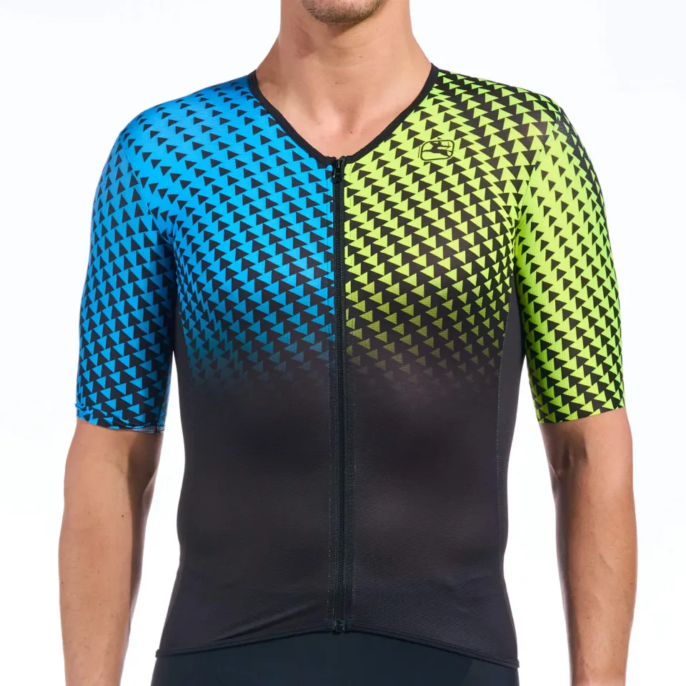 Giordana Vero Pro tritopp blue yellow aerodynamisk