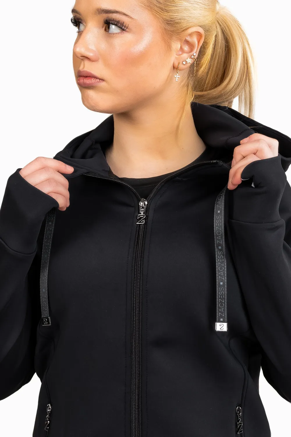 ZacZess Brooklyn Black hoodie barn 3XS-XS