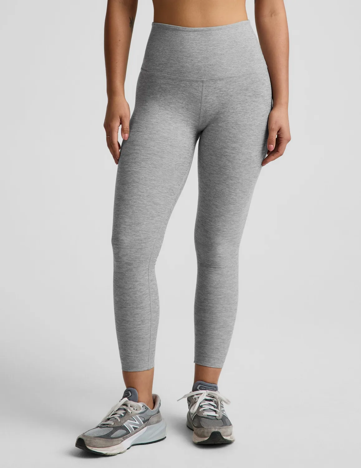 Beyond Yoga Spacedye Caught In The Midi leggings Silver Mist hög midja