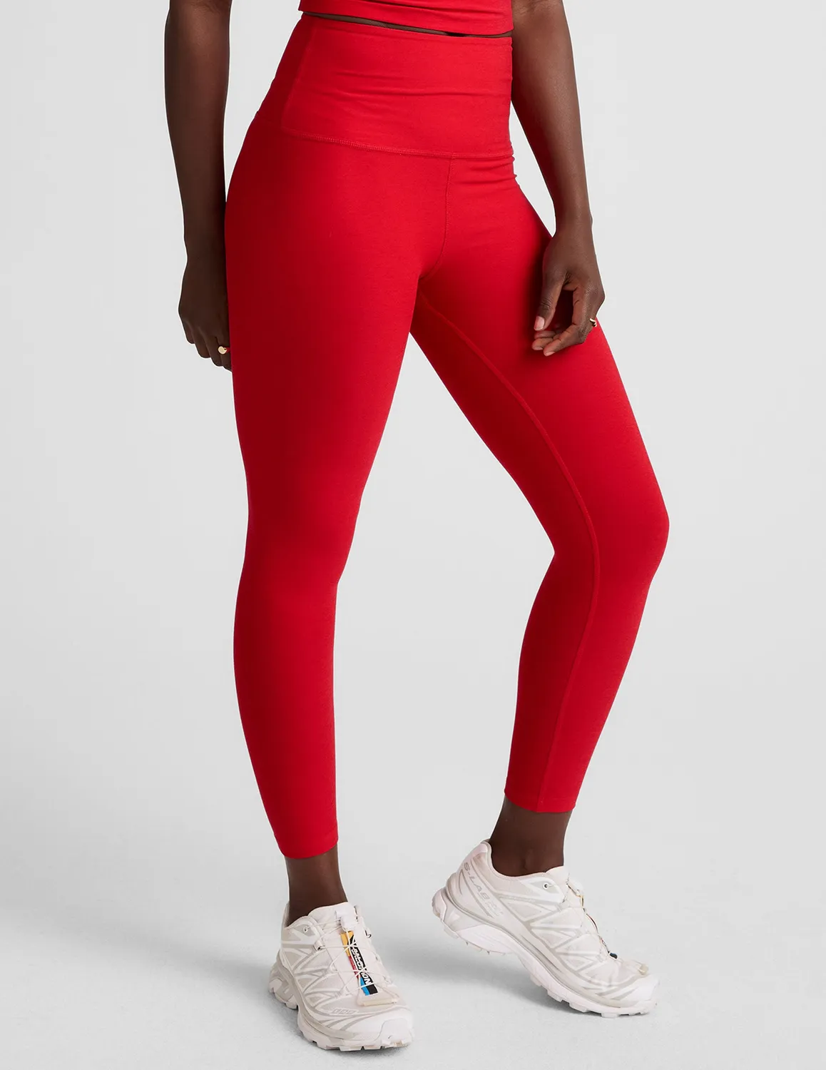 Beyond Yoga Spacedye Walk And Talk caprileggings Candy Apple Red