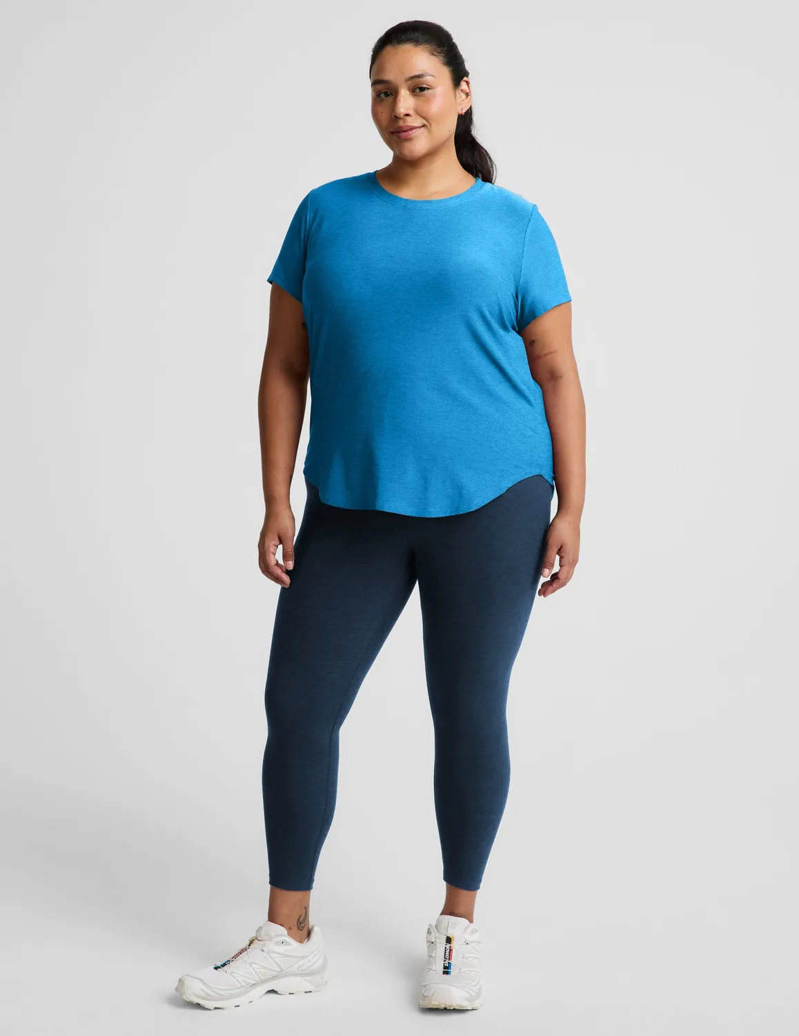 Beyond Yoga Featherweight On The Down Low t-shirt Malibu Lagoon lös