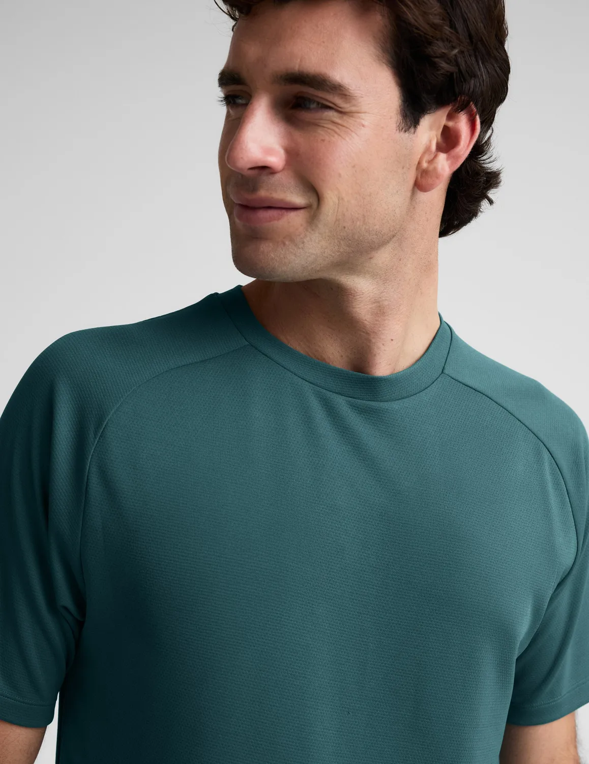 Beyond Yoga All In Active T-shirt Teal Sea slim fit