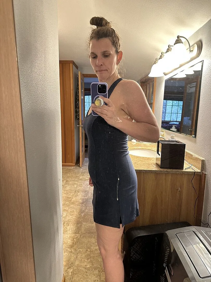 Beyond Yoga Spacedye Starting Line Dress mini-träningsklänning Teal Sea