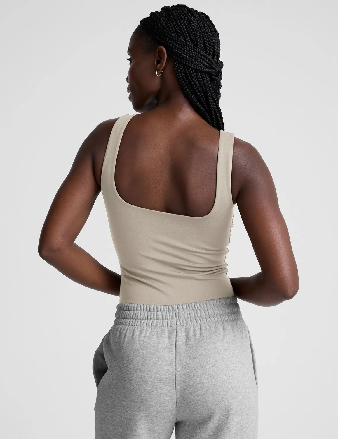 Beyond Yoga Base Tank Bodysuit body havrebeige tight