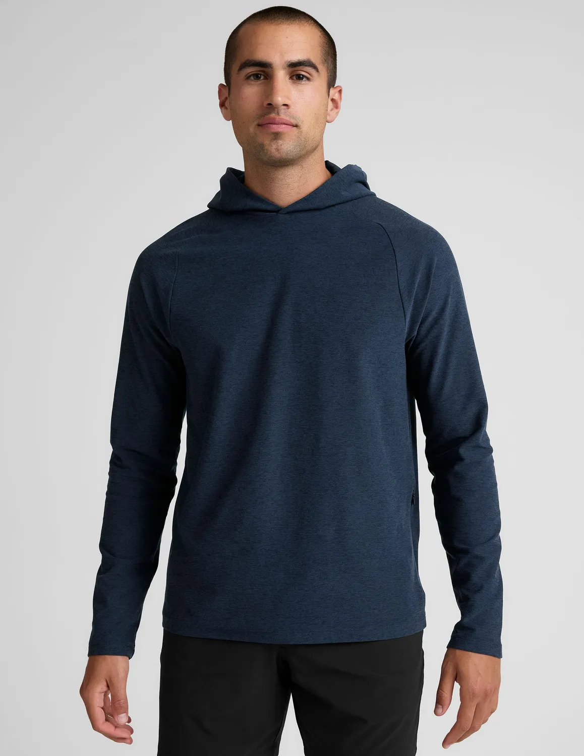 Beyond Yoga Spacedye Go-To hoodie herr navy fukttransporterande