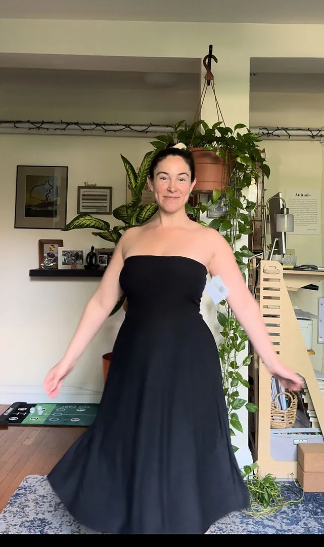 Beyond Yoga Featherweight Strapless klänning Nocturnal Navy bh