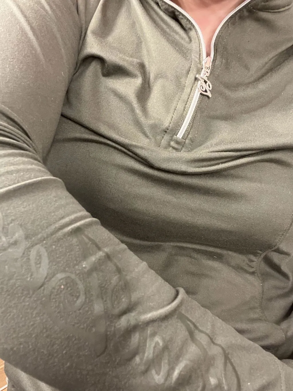 ZacZess Valencia Green Fog base layer ridtröja halvzip