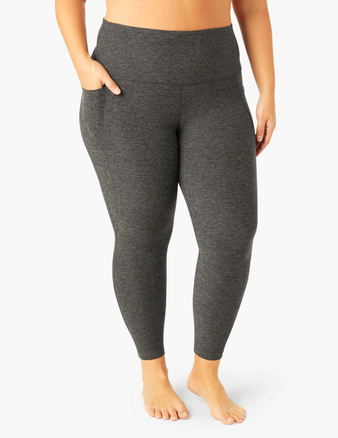 Beyond Yoga Spacedye Out Of Pocket leggings midi Black-Charcoal