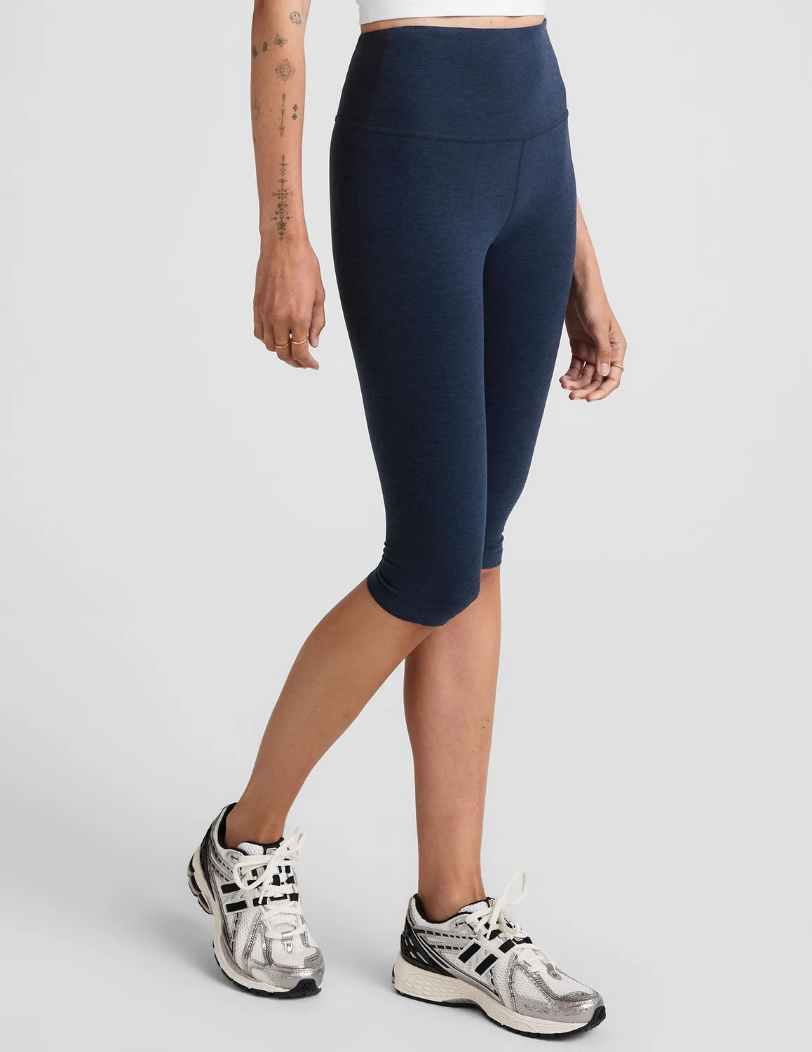 Beyond Yoga Spacedye Pedal Pusher capri Nocturnal Navy marin