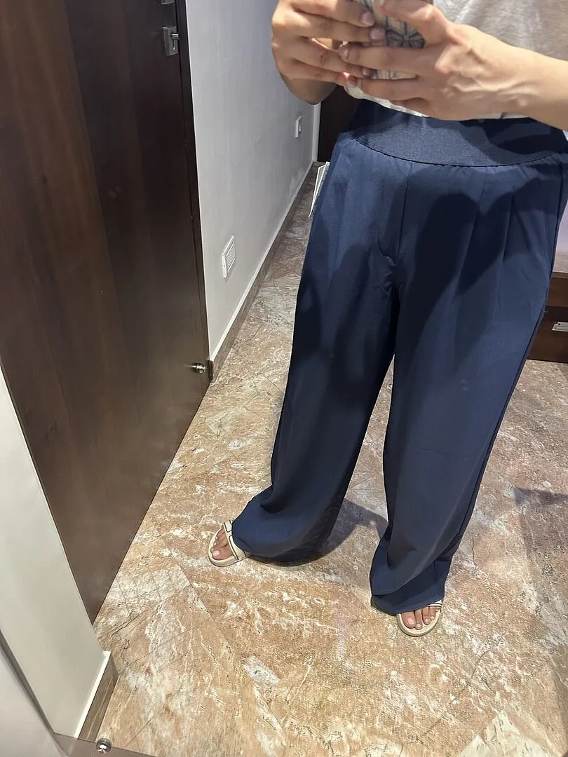 Beyond Yoga Elasticated Wide Leg Pant 31" byxor Cabernet röda