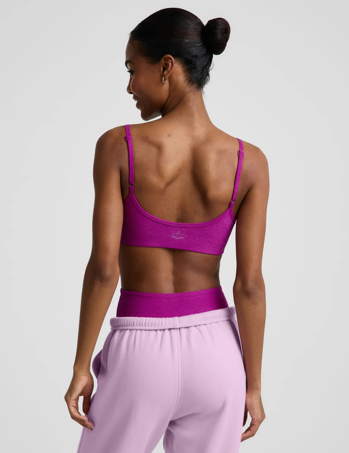 Beyond Yoga Spacedye Forever Bra sport-bh Berry Bliss Heather lila