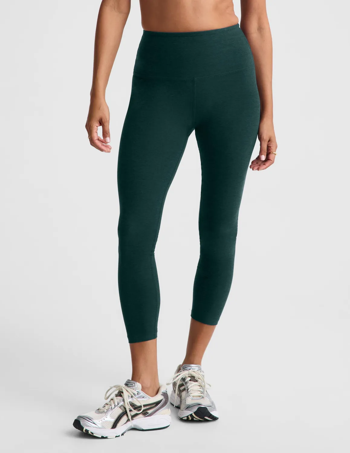 Beyond Yoga Spacedye Walk And Talk caprileggings Dark Ivy hög midja
