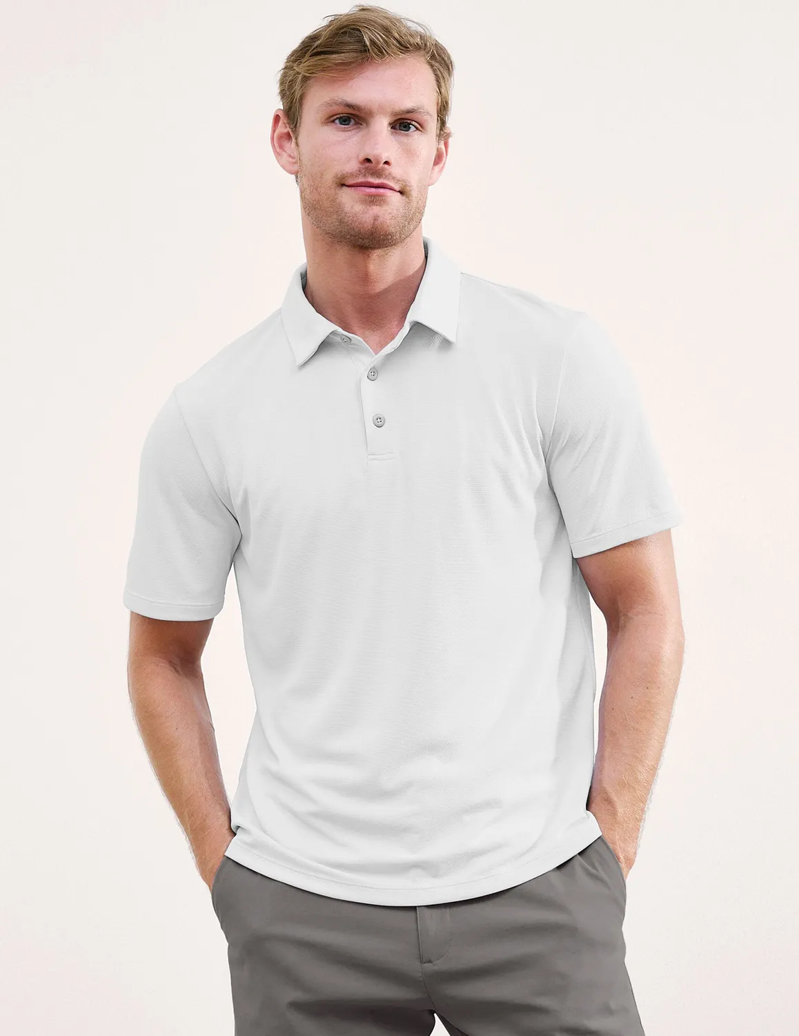 Beyond Yoga All In Active piké Crisp White klassisk