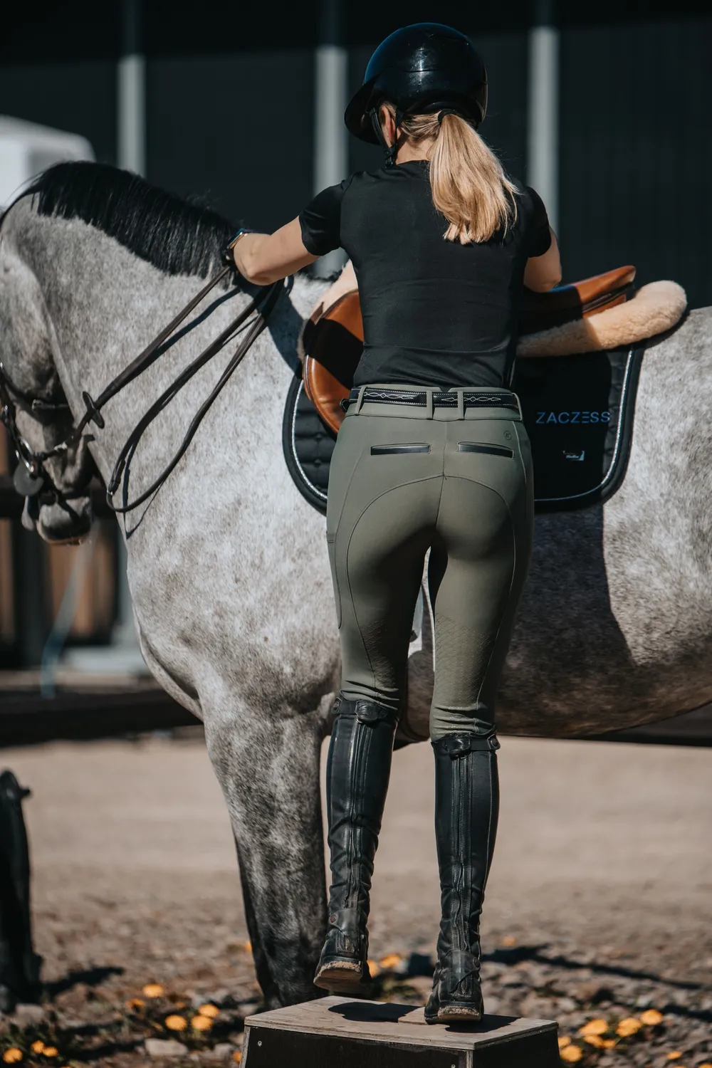 ZacZess Bombay Soft ridbyxor oliv med mobilfickor stretch