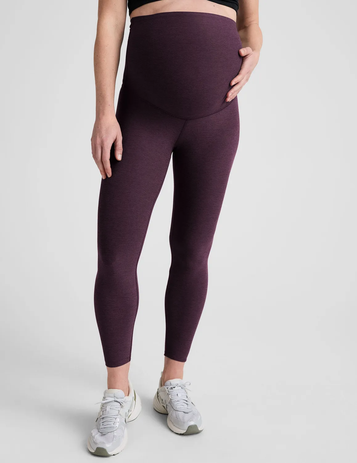 Beyond Yoga Spacedye Love the Bump Midi mammaleggings Eggplant Purple