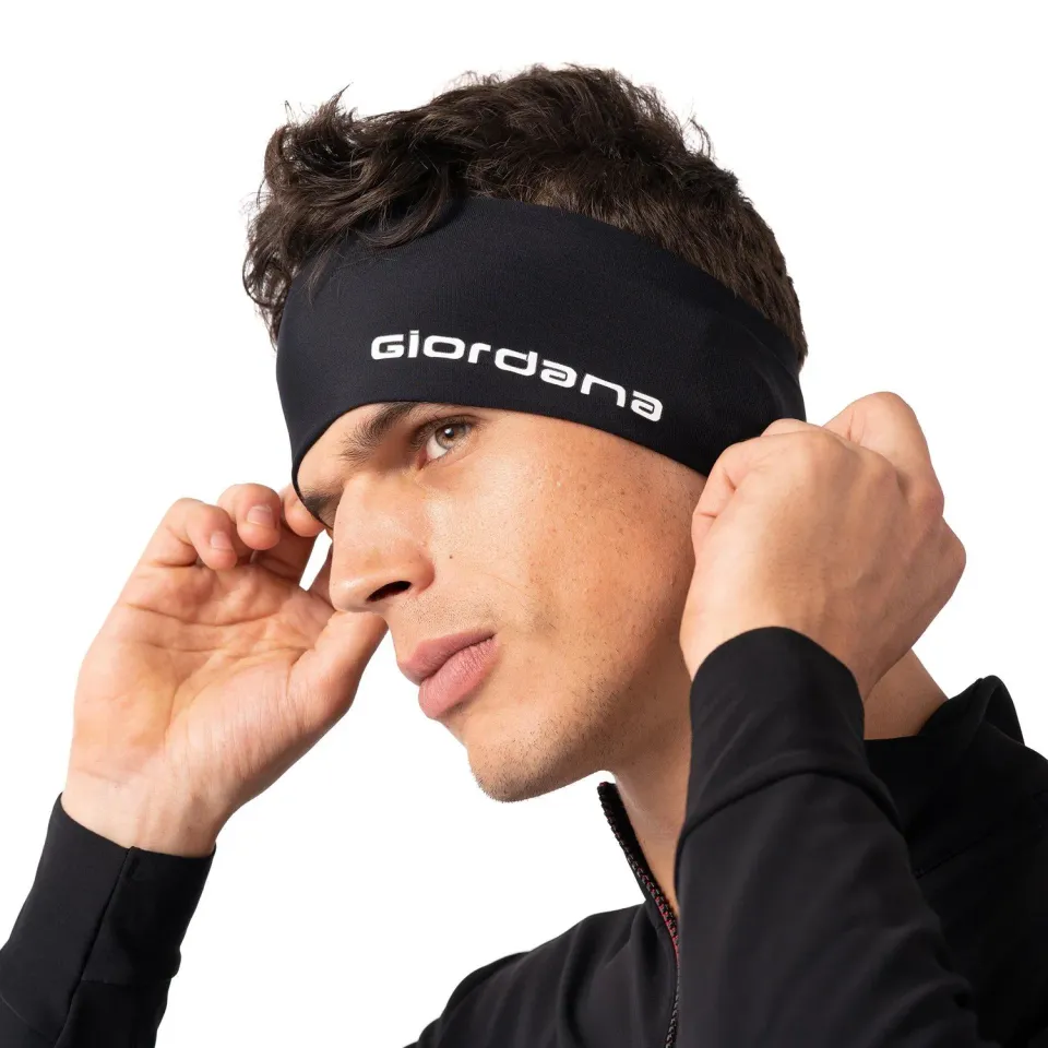 Giordana Ear Cover pannband svart tunt