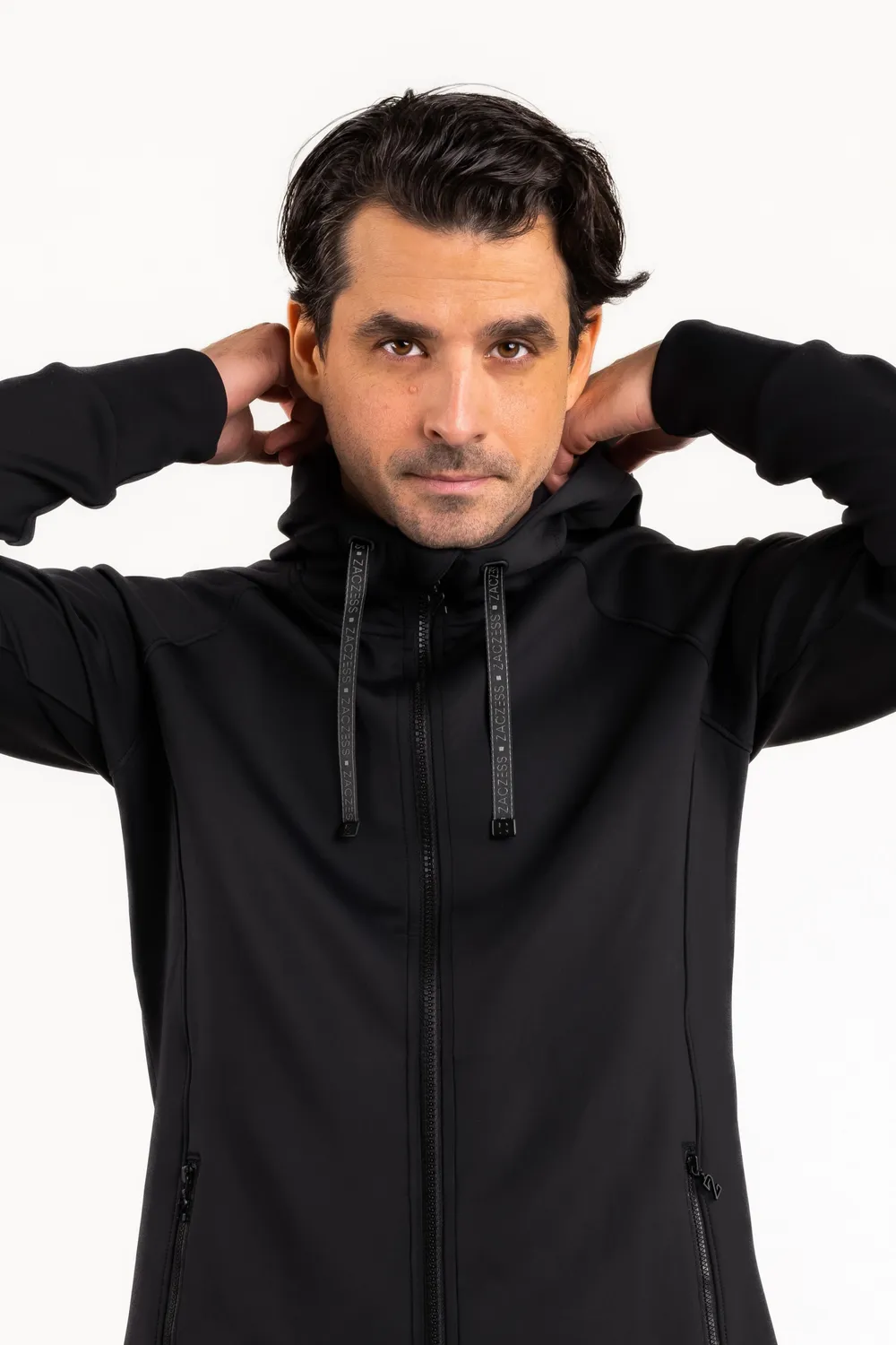 ZacZess Hudson hoodie herr svart