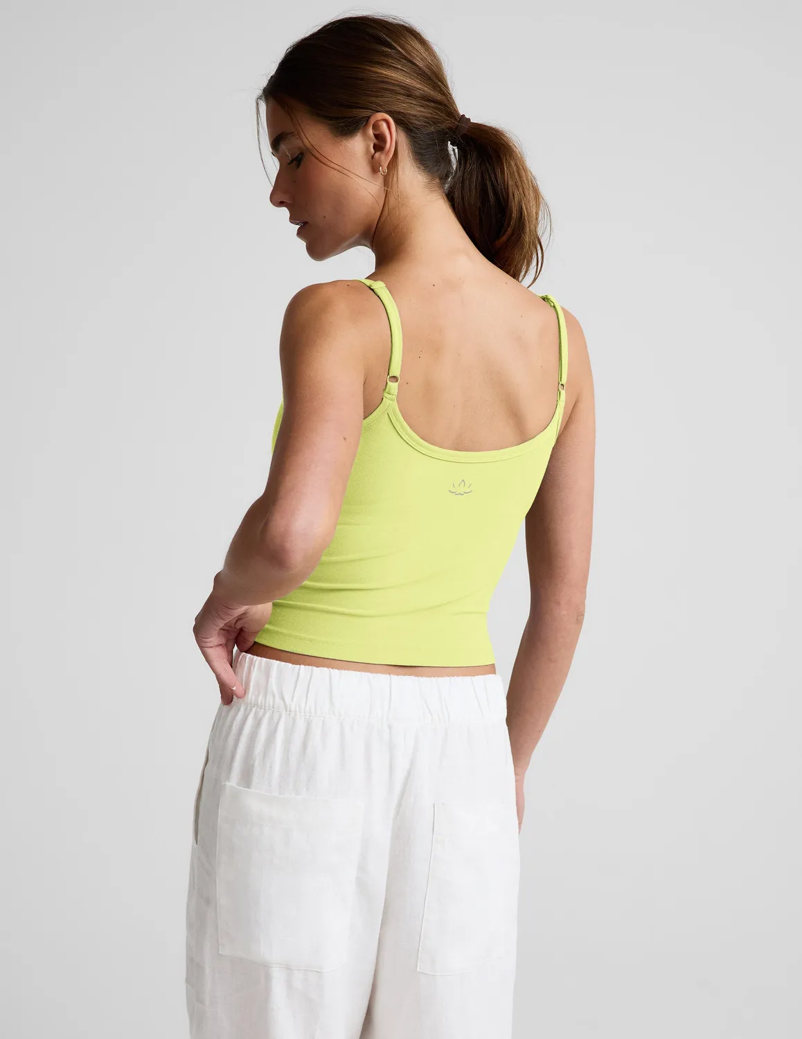 Beyond Yoga Spacedye Forever Tank topp Electric Lime med bh