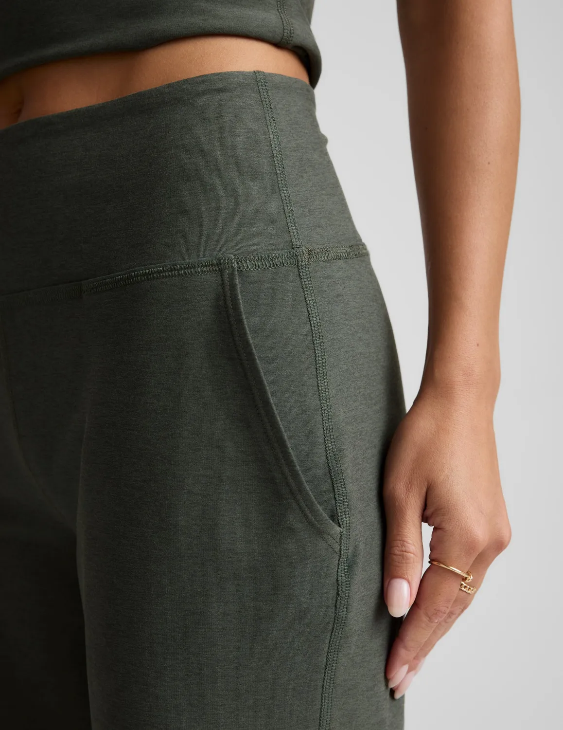Beyond Yoga Spacedye Laid Back Wide Leg Pant 31 byxor Dusty Forest