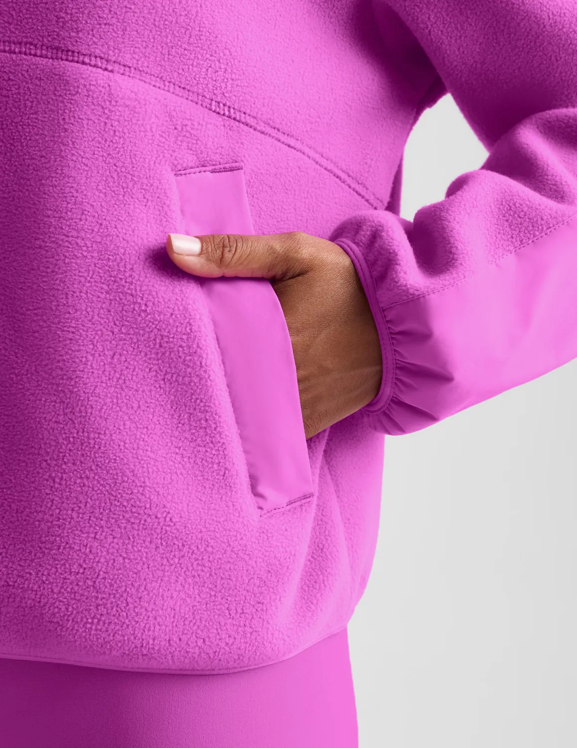 Beyond Yoga PolarFlex Fleece Jacket jacka Electric Fuchsia