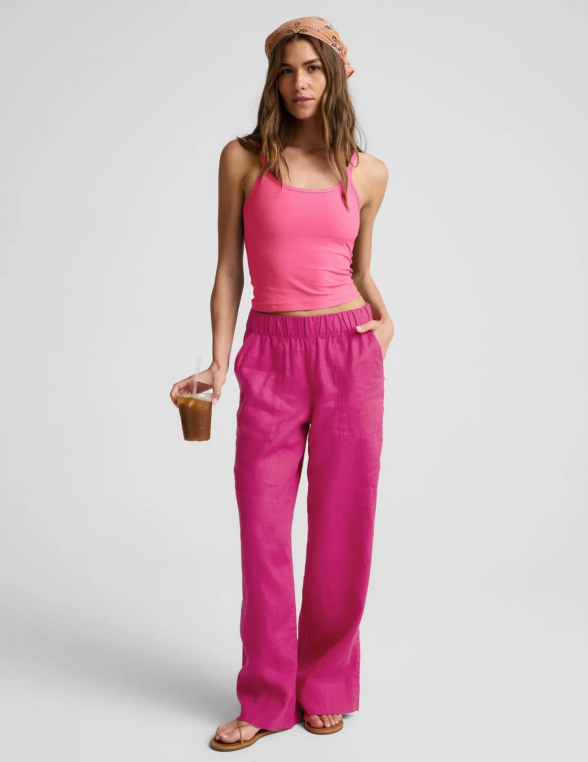 Beyond Yoga Spacedye Forever Tank topp Luscious Pink med bh