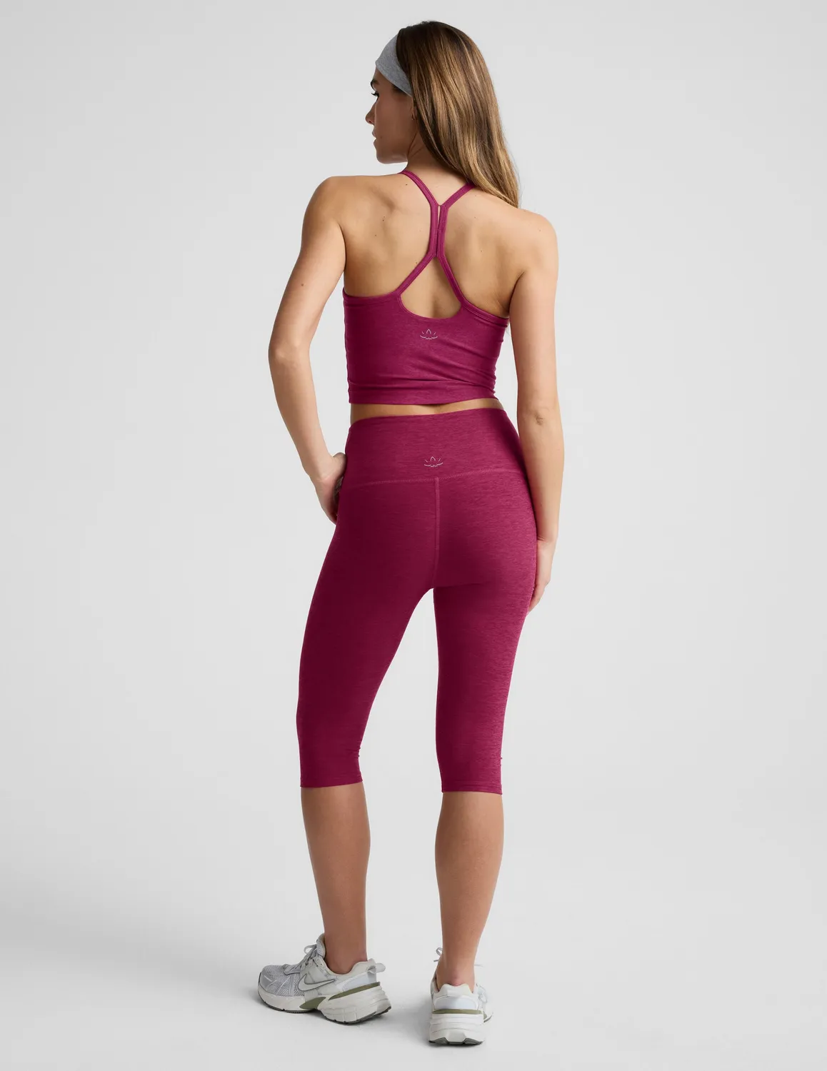Beyond Yoga Spacedye Pedal Pusher capri Sangria stretch