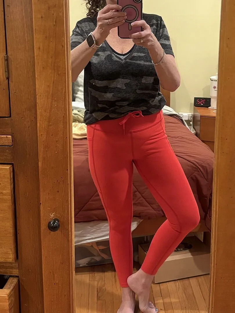 Beyond Yoga Spacedye Go Pocket Midi leggings True Gray Heather med fickor