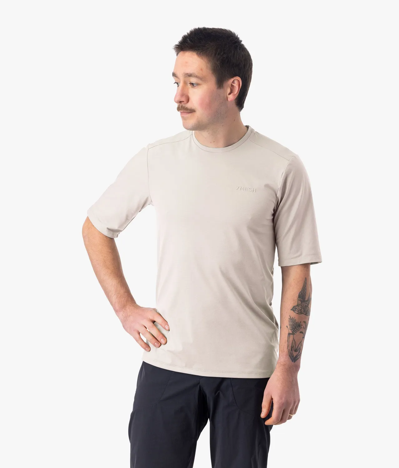 7MESH Atlas Short Sleeve Shirt herr t-shirt svart UPF30+