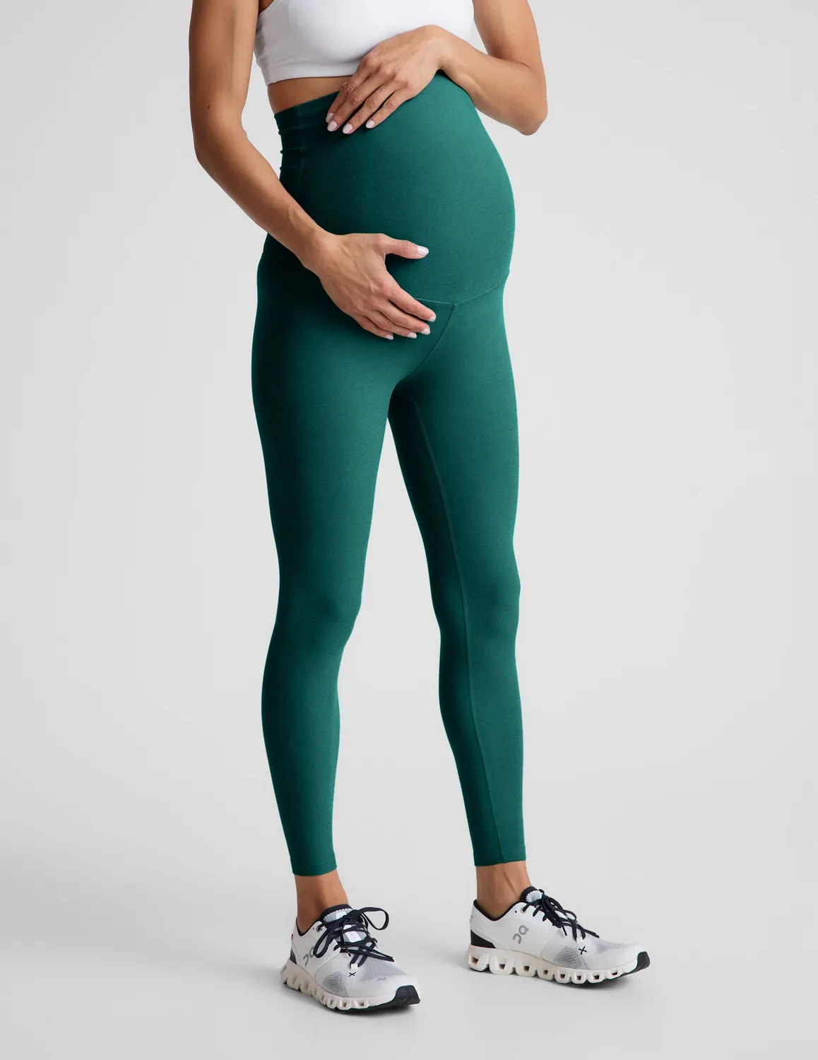 Beyond Yoga Spacedye Love the Bump mammaleggings Teal Sea midi
