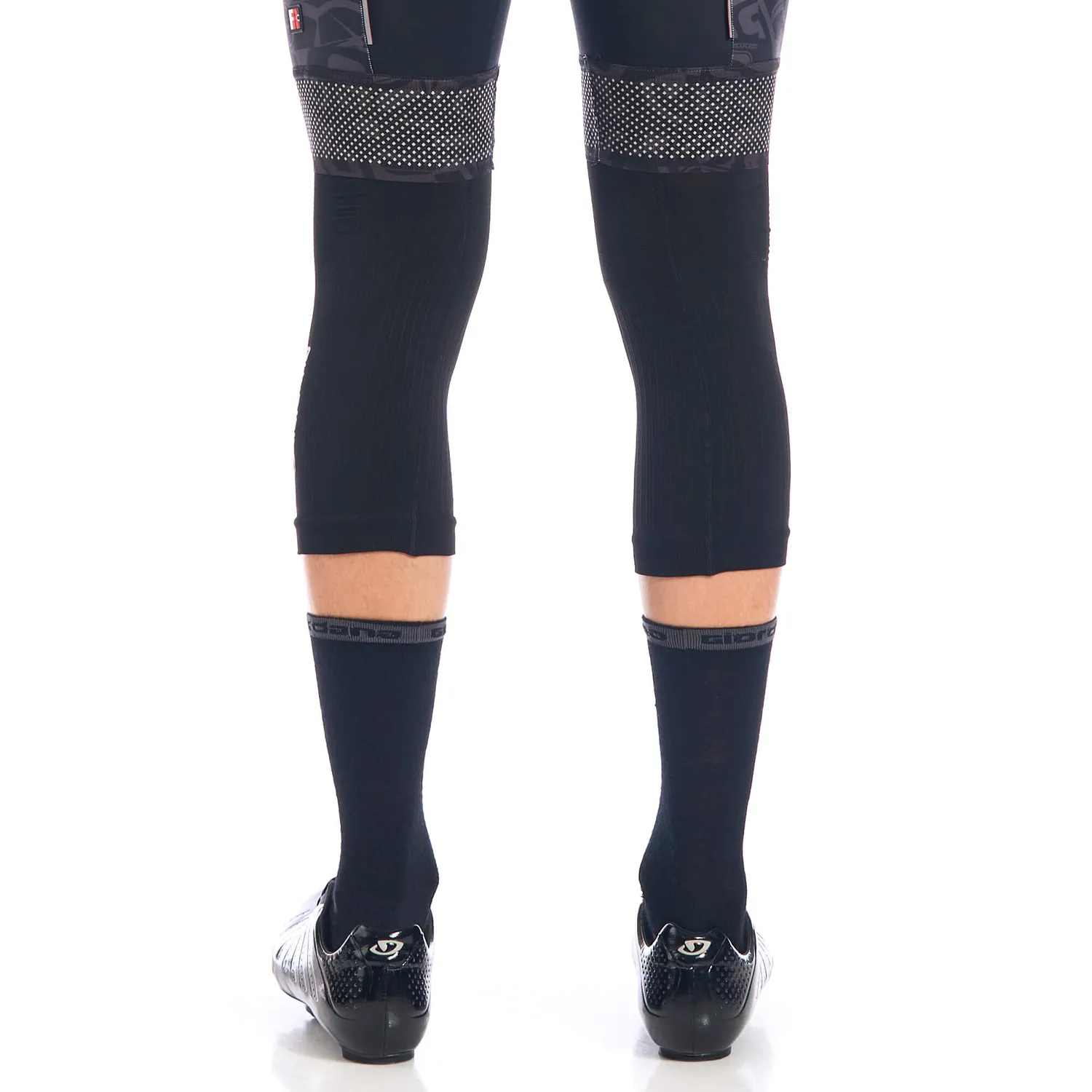 Giordana Knitted Dryarn knävärmare svart sömlösa