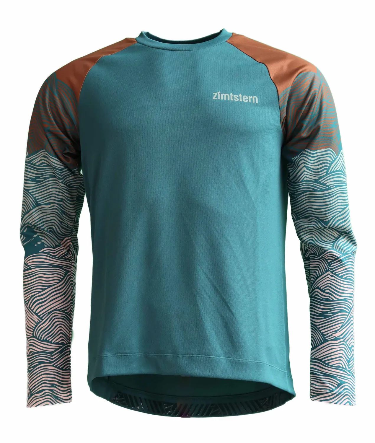 Zimtstern Braapz Shirt LS långärmad tröja vågprint återvunnen