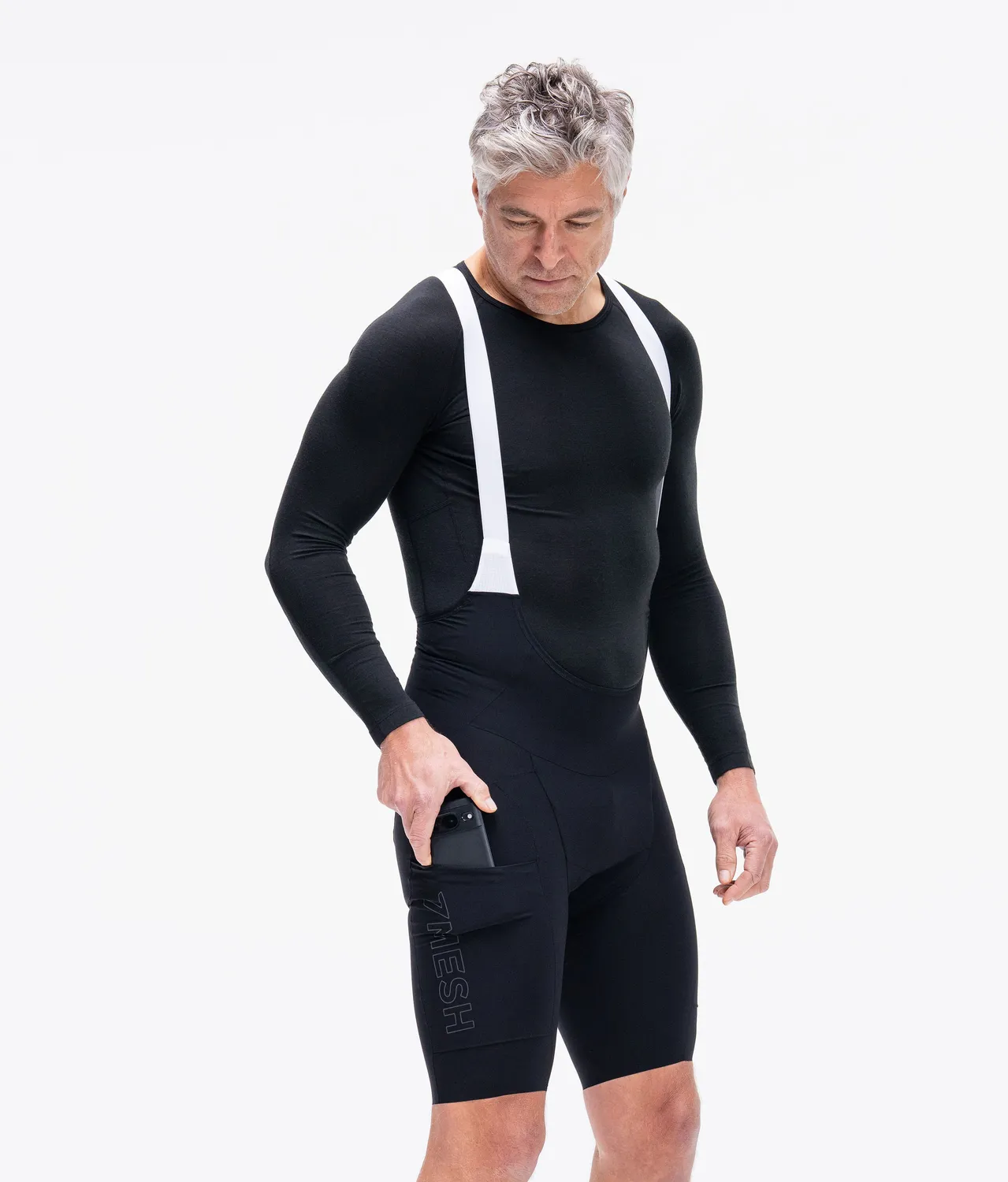 7MESH RK2 Cargo bibshorts cykelbyxor svart svala