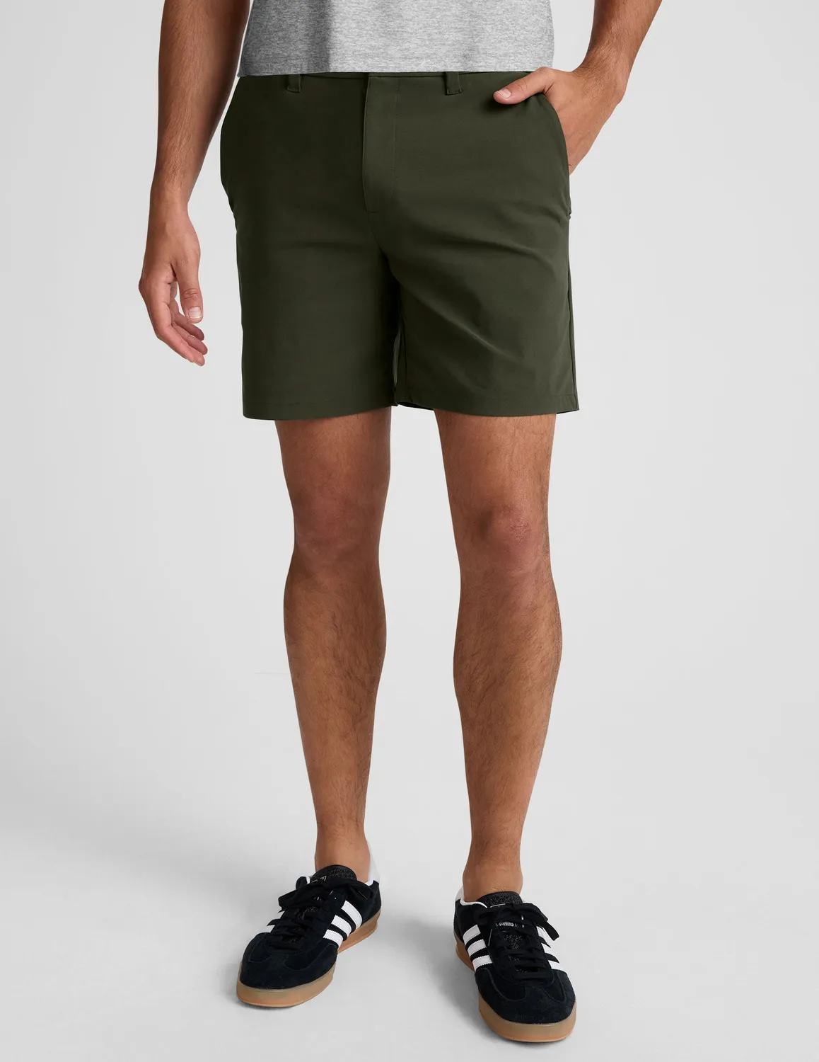 Beyond Yoga Element Chino Short 7" herrshorts Forest Moss