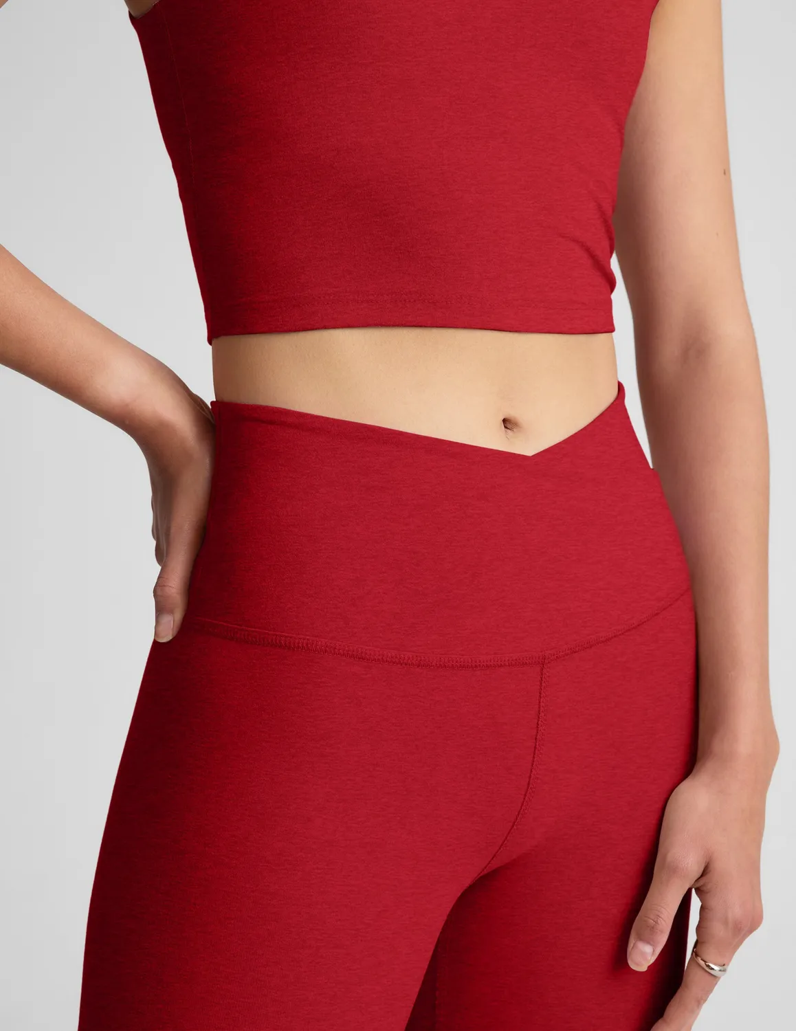 Beyond Yoga Spacedye At Your Leisure High Waisted Midi Legging leggings holly red