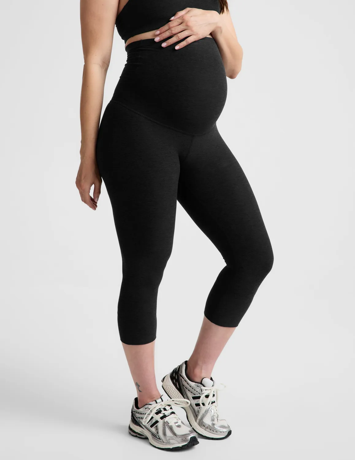 Beyond Yoga Spacedye Love the Bump caprileggings svart gravid