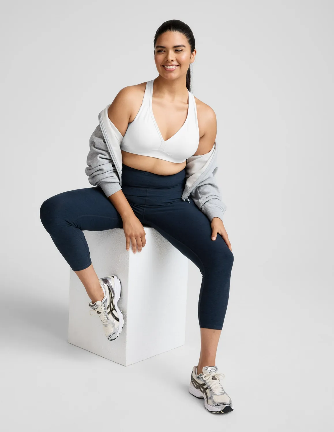Beyond Yoga Spacedye Out Of Pocket Midi Legging träningstights mörkblå ficka