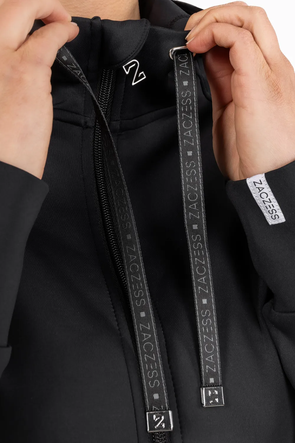 ZacZess Brooklyn Black hoodie svart vindavvisande