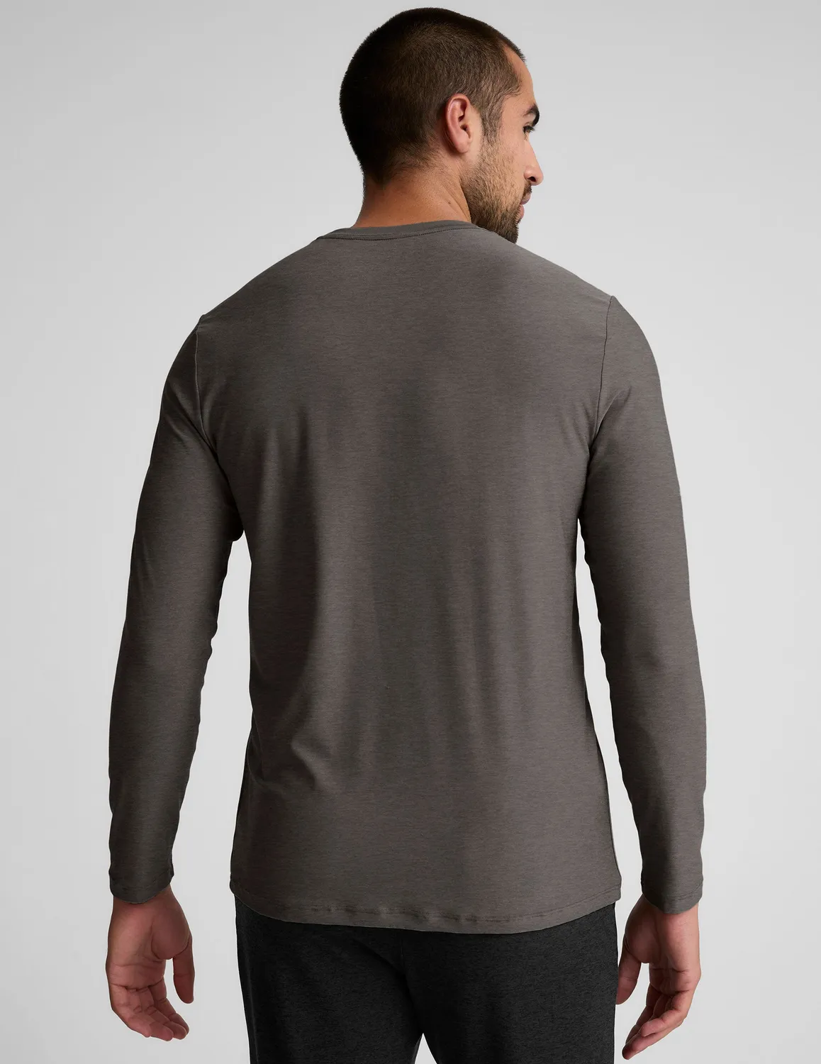 Beyond Yoga Always Beyond Long Sleeve Crew 2.0 tröja True Gray