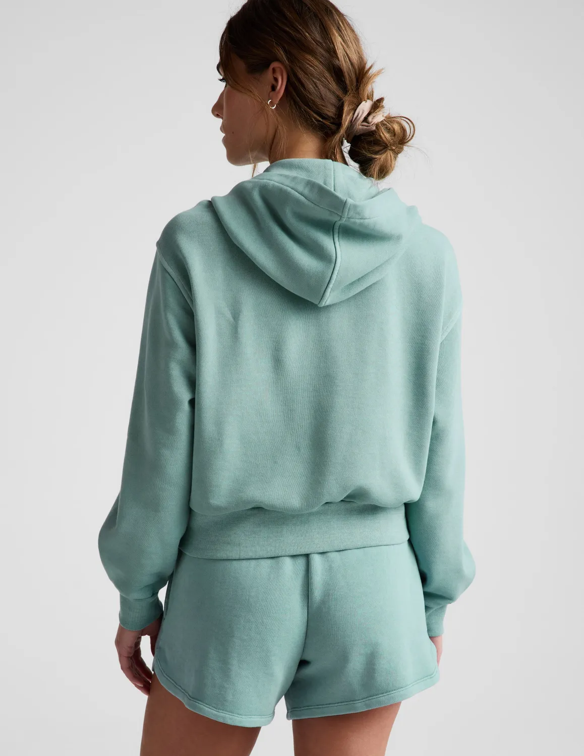 Beyond Yoga Fade Out Full Zip Hoodie hoodie grön avslappnad