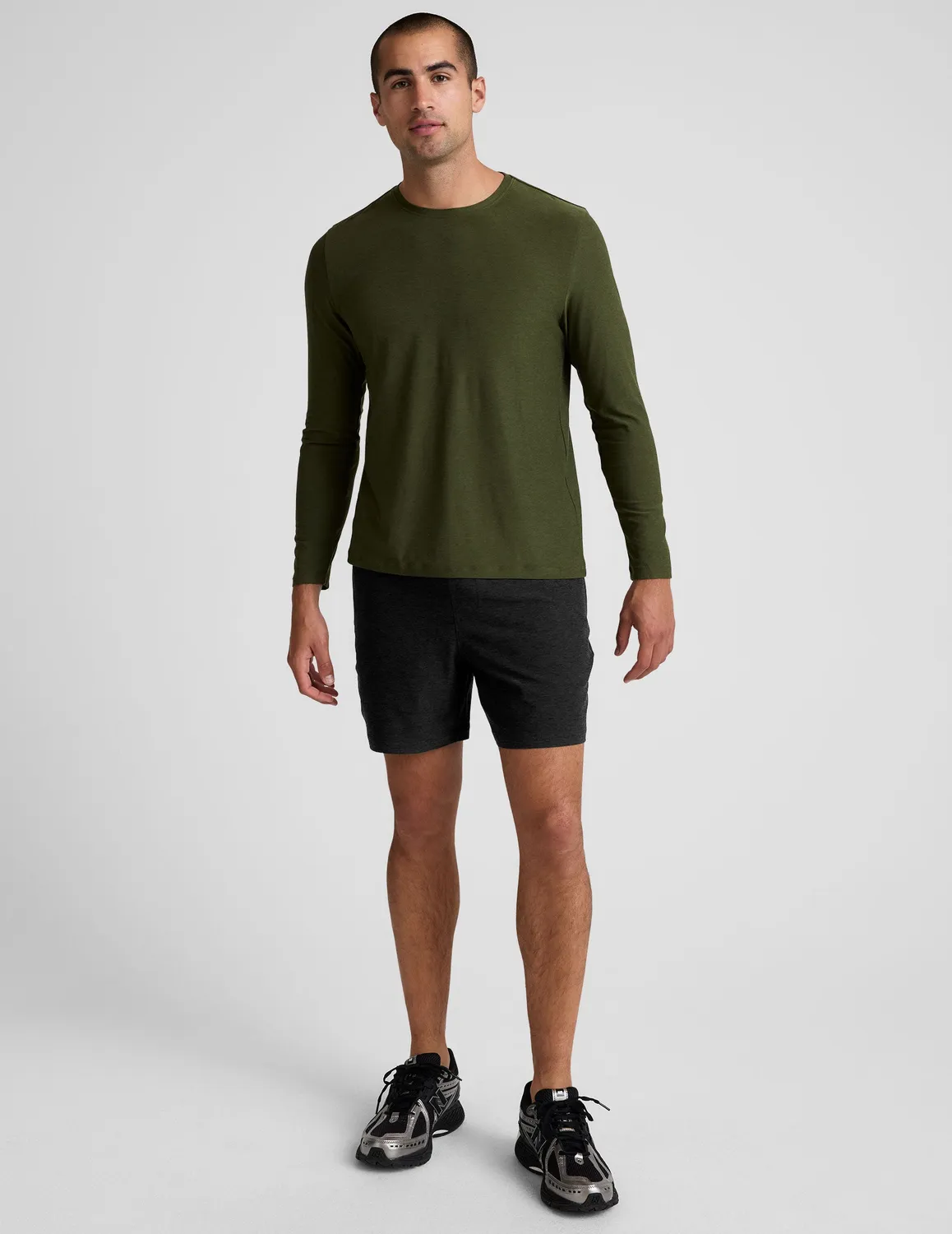 Beyond Yoga Always Beyond Long Sleeve Crew 2.0 tröja Army Green tunn