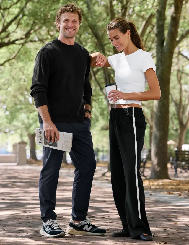 Beyond Yoga That Tracks Pant 31" träningsbyxor Black fickor