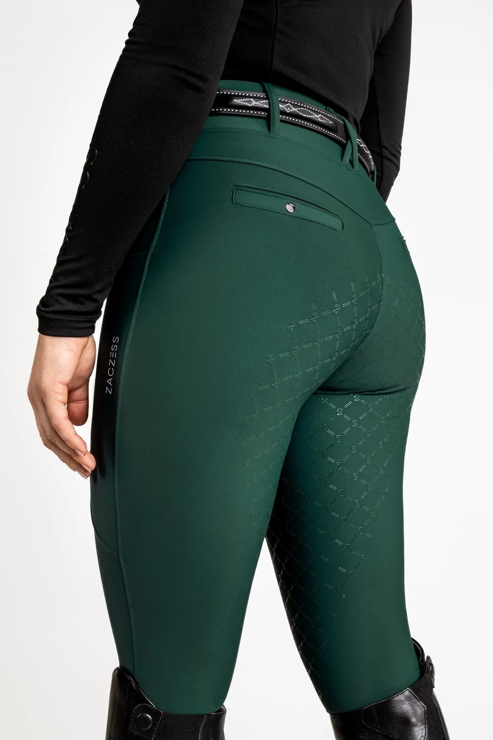 ZacZess London Hybrid ridleggings pine hög midja