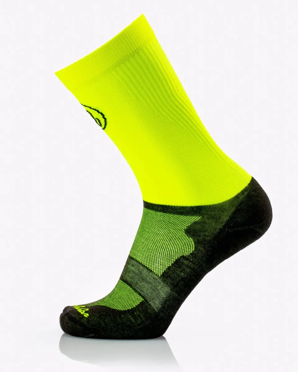 MB Wear MB Trek löparstrumpor gul fluo S ventilerande