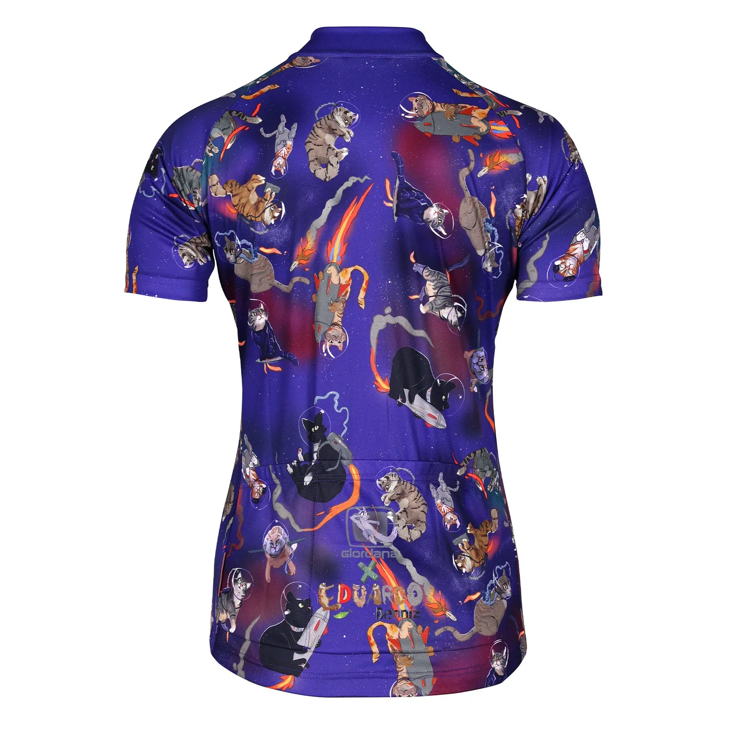 Giordana Vero Pro cykeltröja dam lila CATstronauts