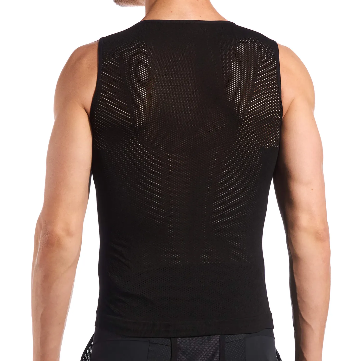 Giordana Ultralight Knitted Sleeveless underställströja svart tunn