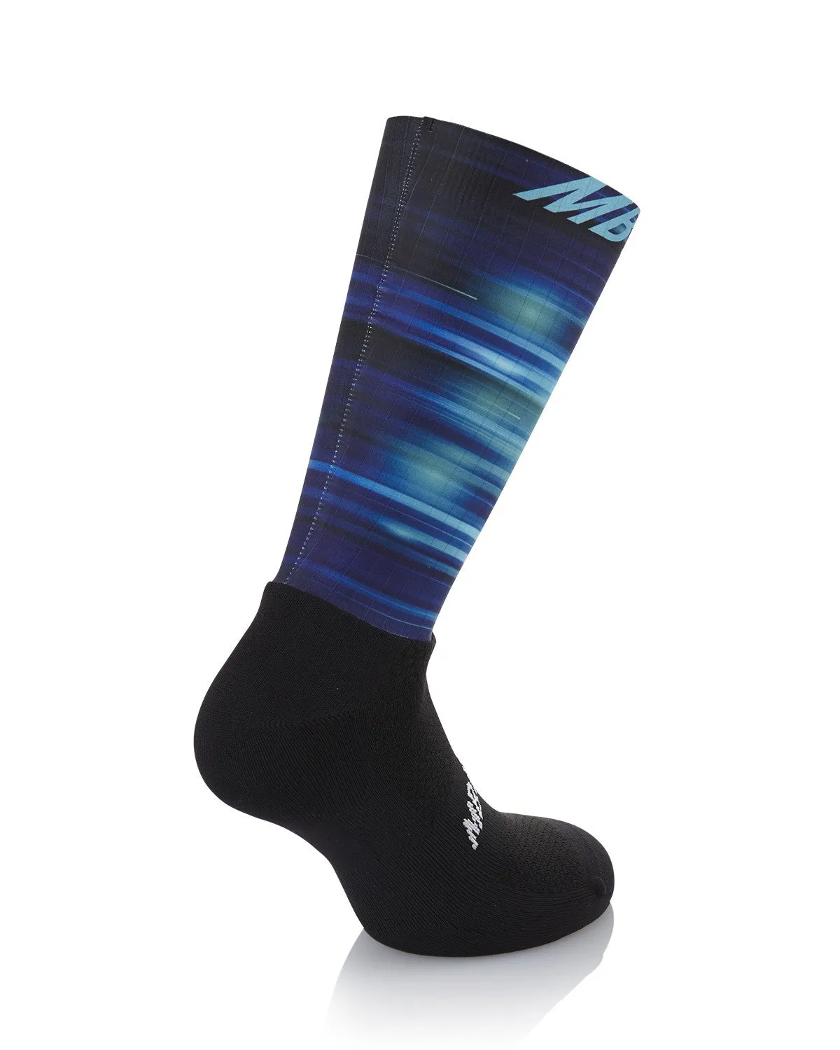 MB Wear Aero Fast Estivo Blue cykelstrumpor L-XL sommar