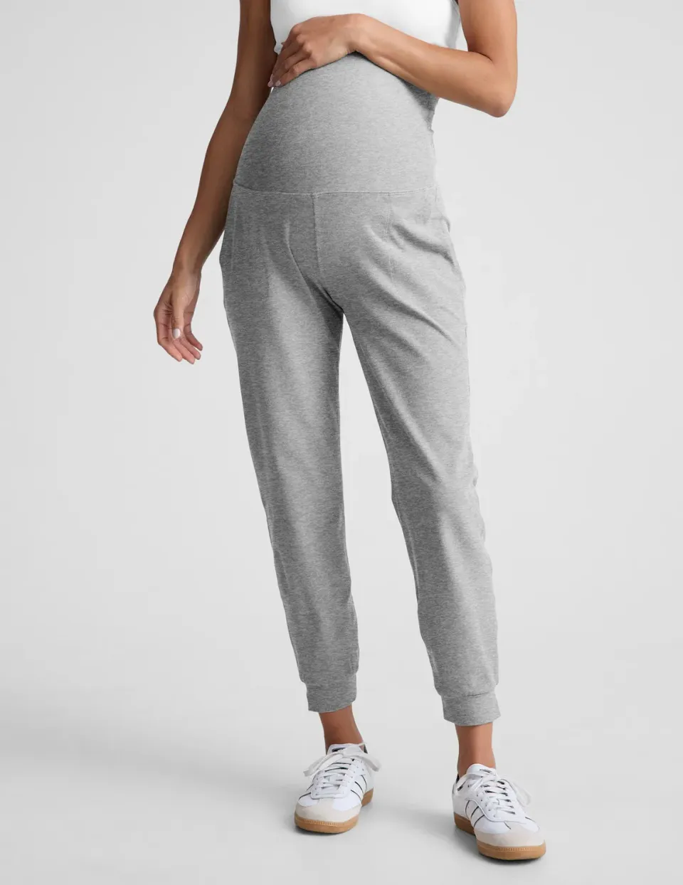 Beyond Yoga Spacedye Beyond the Bump gravidjogger Silver Mist hög midja